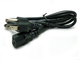 Custom AC DC Power Cable US Standard 3 - Prong Plug For Desktop Printer Monitors supplier